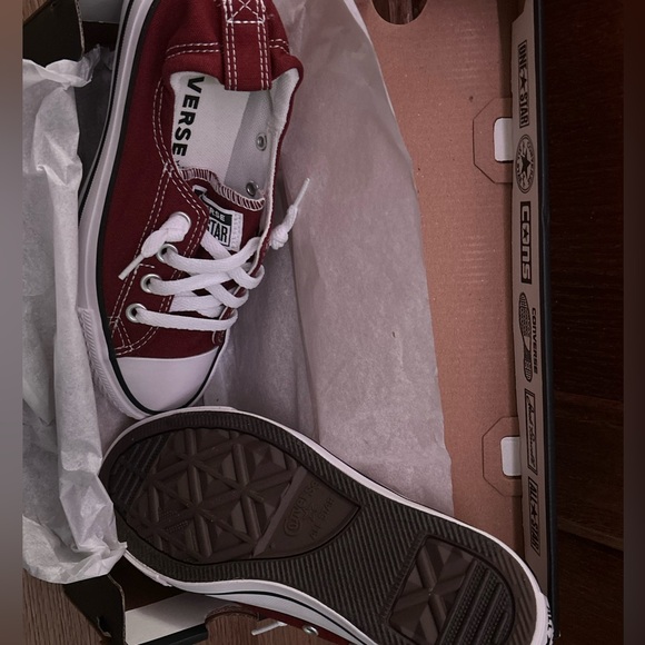 Converse Maroon Canvas Slip-Ons - Picture 3 of 3